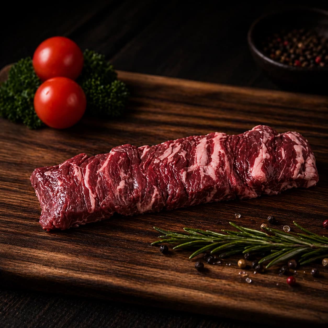 8 oz Wagyu Peeled Outside Skirt Steak BMS 4-5 Plus