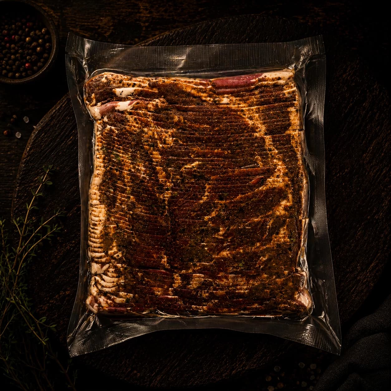 HABANERO DRY-RUB UNCURED BACON SLICED SLAB
