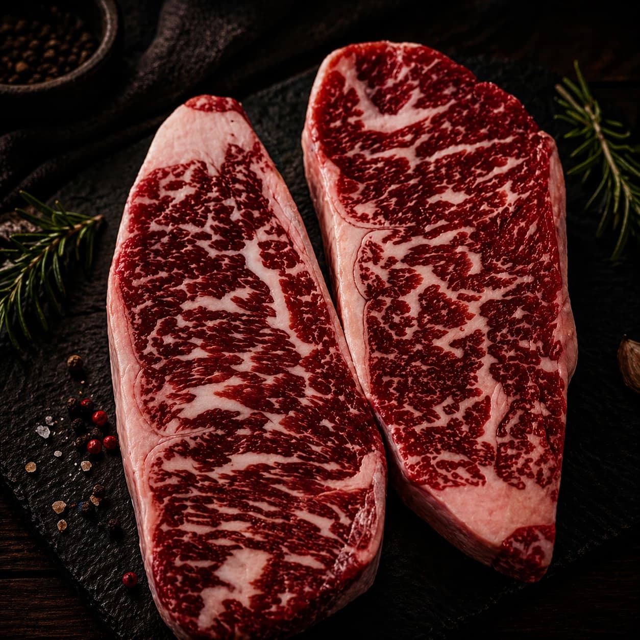 14 to 16 oz Wagyu Boneless Center Cut New York Strip Steak MS 5-6