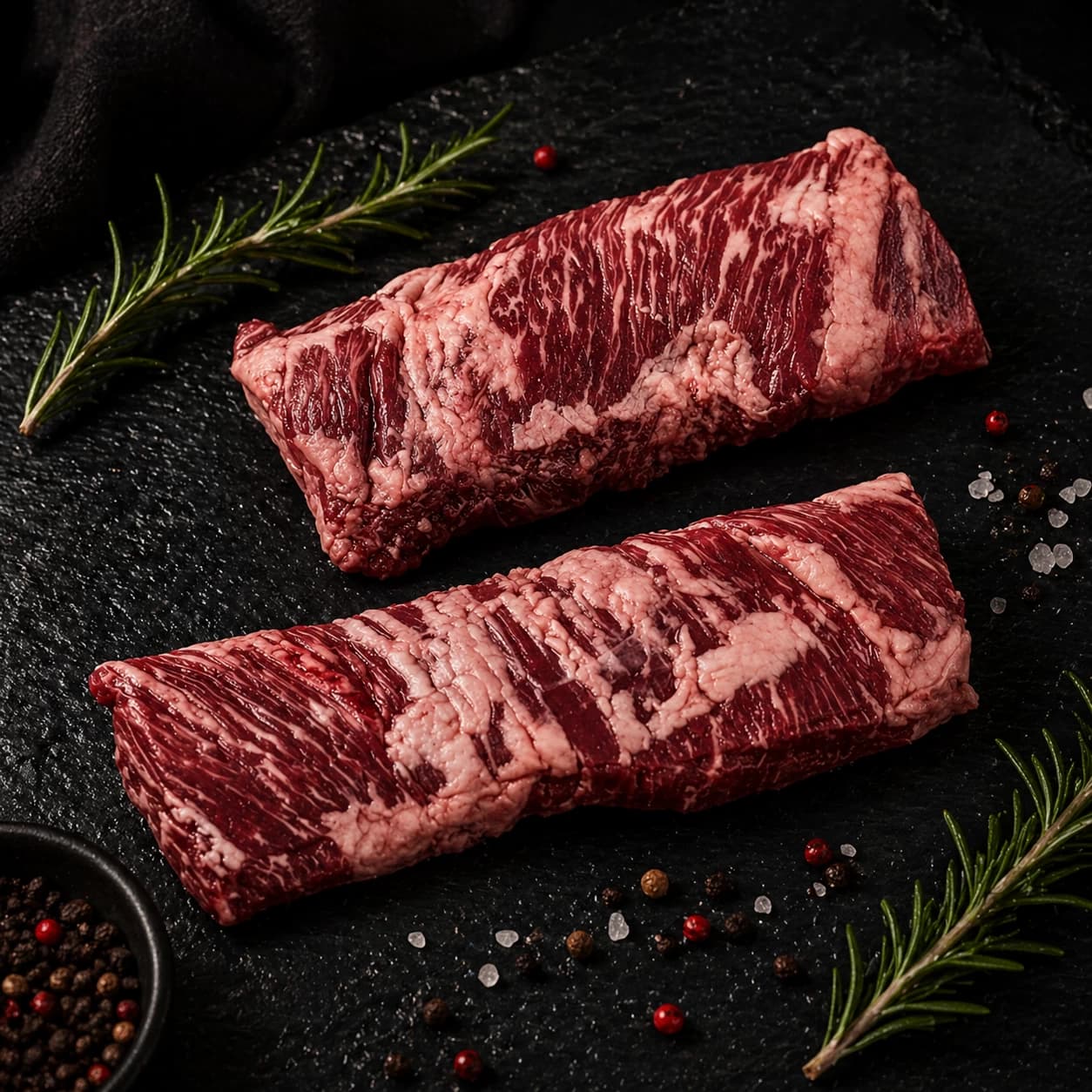 2.5 to 3.5 lbs Wagyu Peeled Outside Skirt Steak (not portioned) BMS 4-5 Plus
